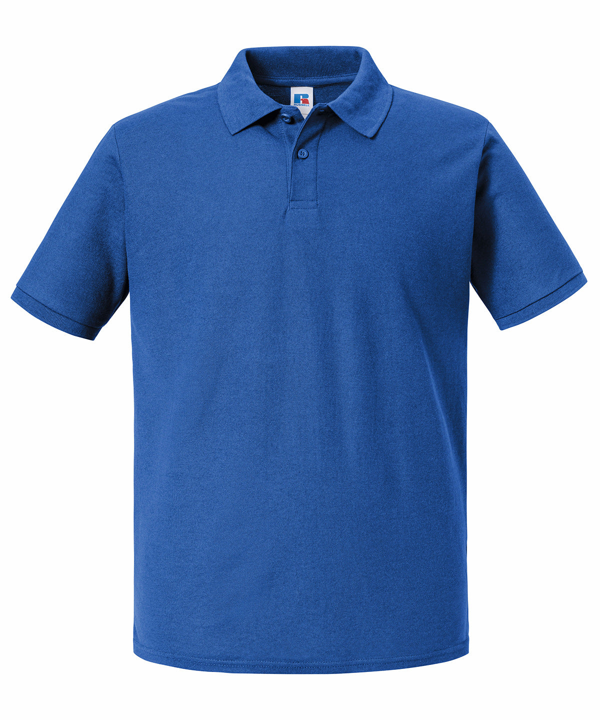 Russell Athletic Authentic eco polo in Bright Royal, front view