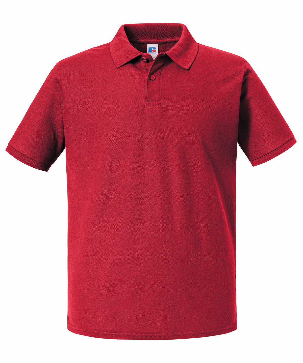 Russell Athletic Authentic eco polo in Classic Red, front view