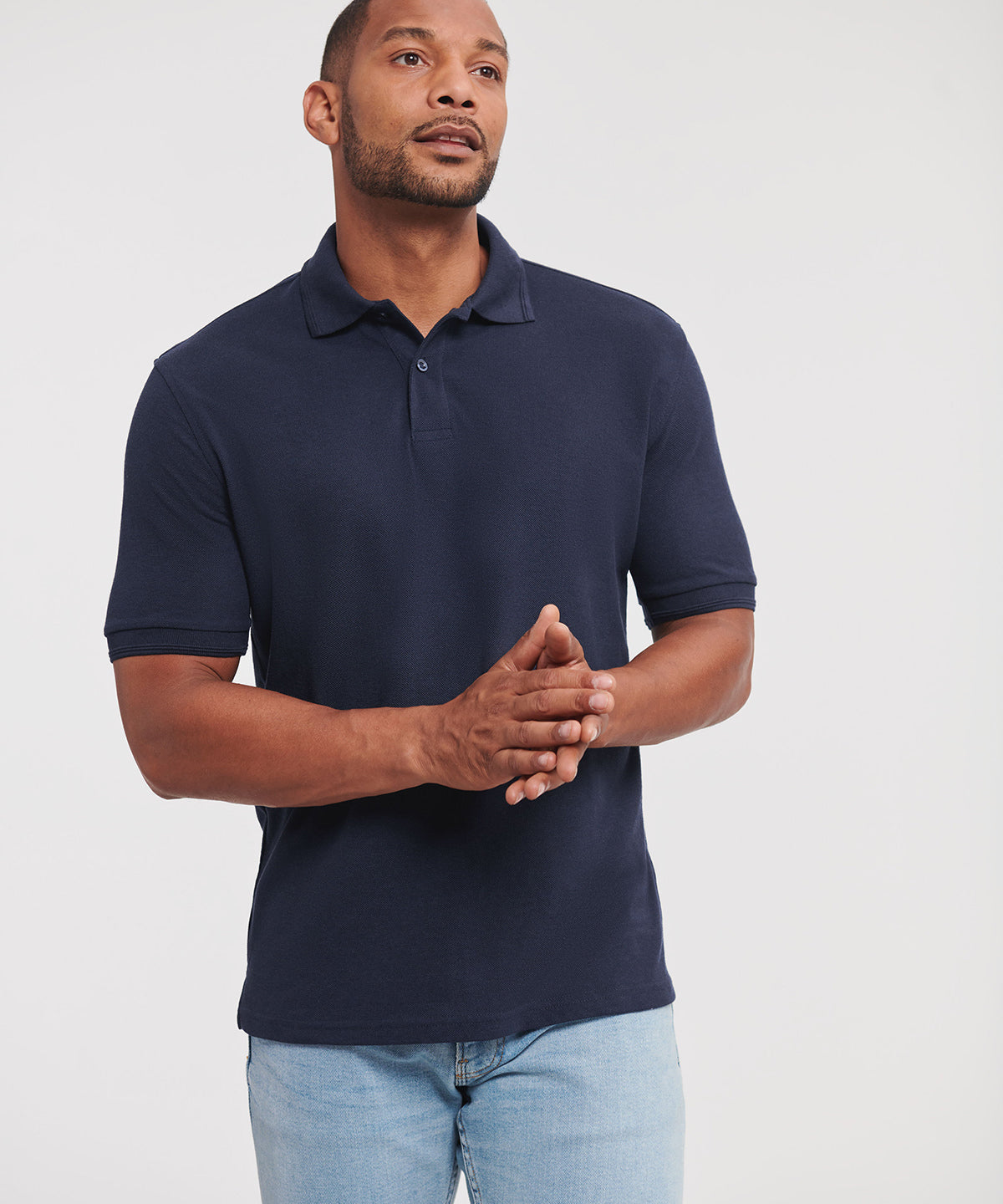Russell Athletic Hard-wearing 60°C wash polo, lifestyle photo