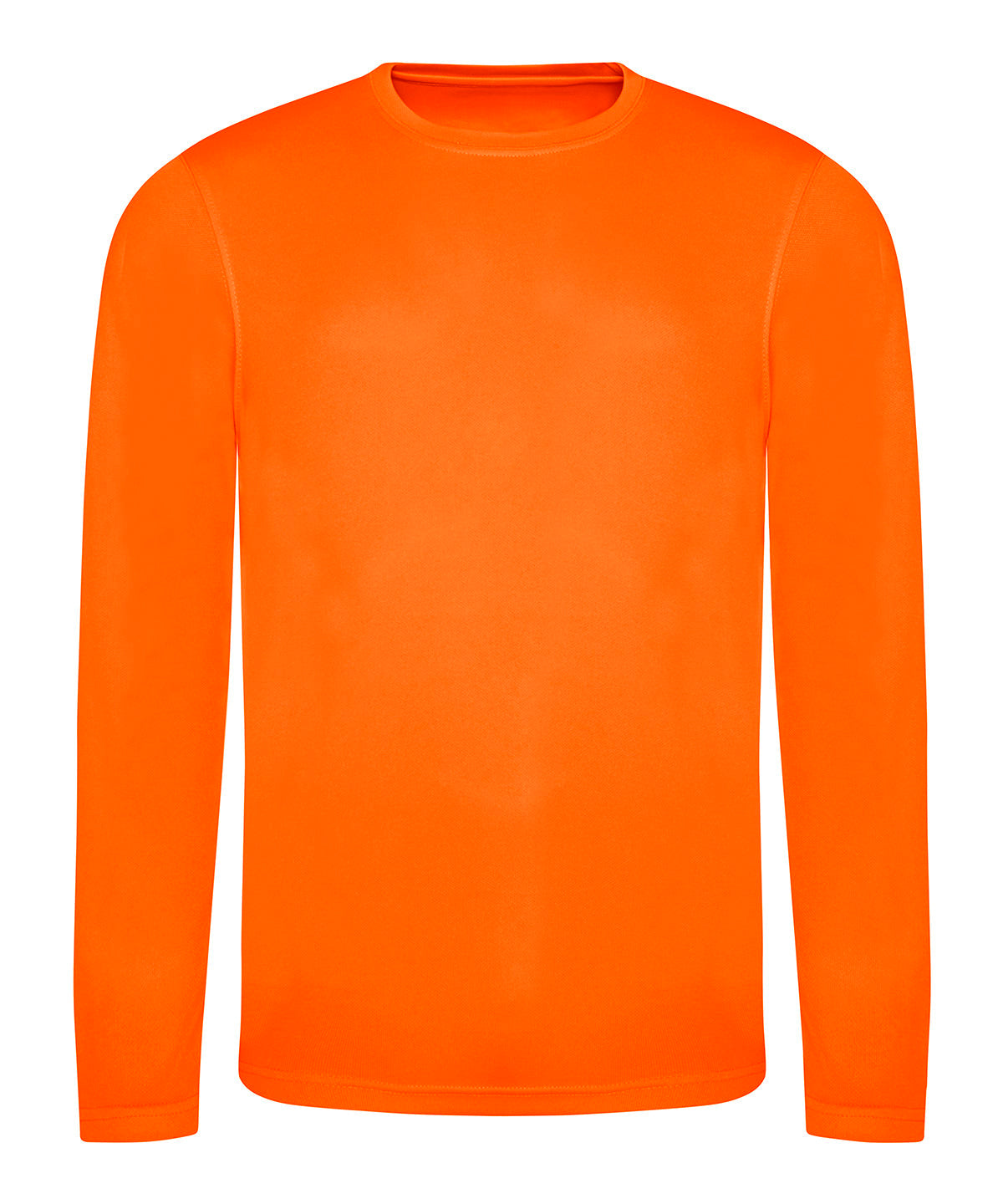 AWDis Just Cool Long sleeve cool T in Electric Orange, front view