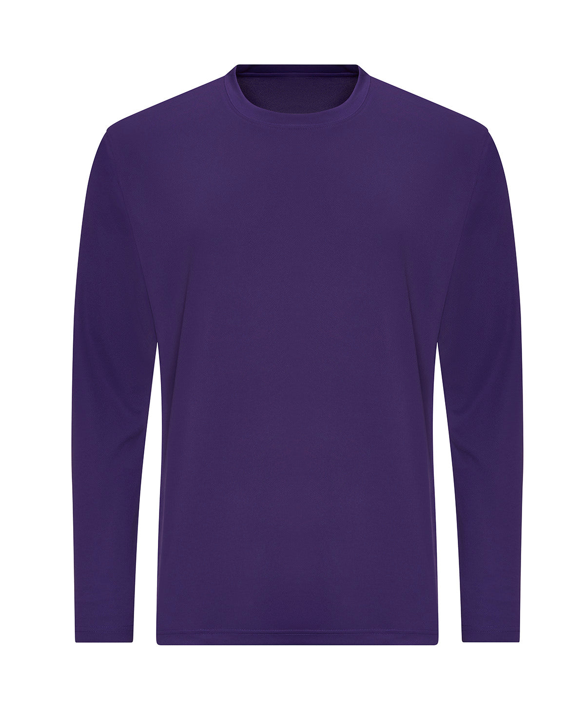 AWDis Just Cool Long sleeve cool T in Purple, front view