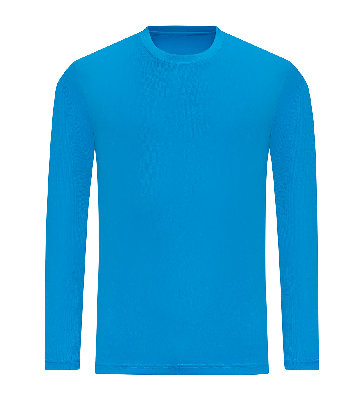 AWDis Just Cool Long sleeve cool T in Sapphire Blue, front view