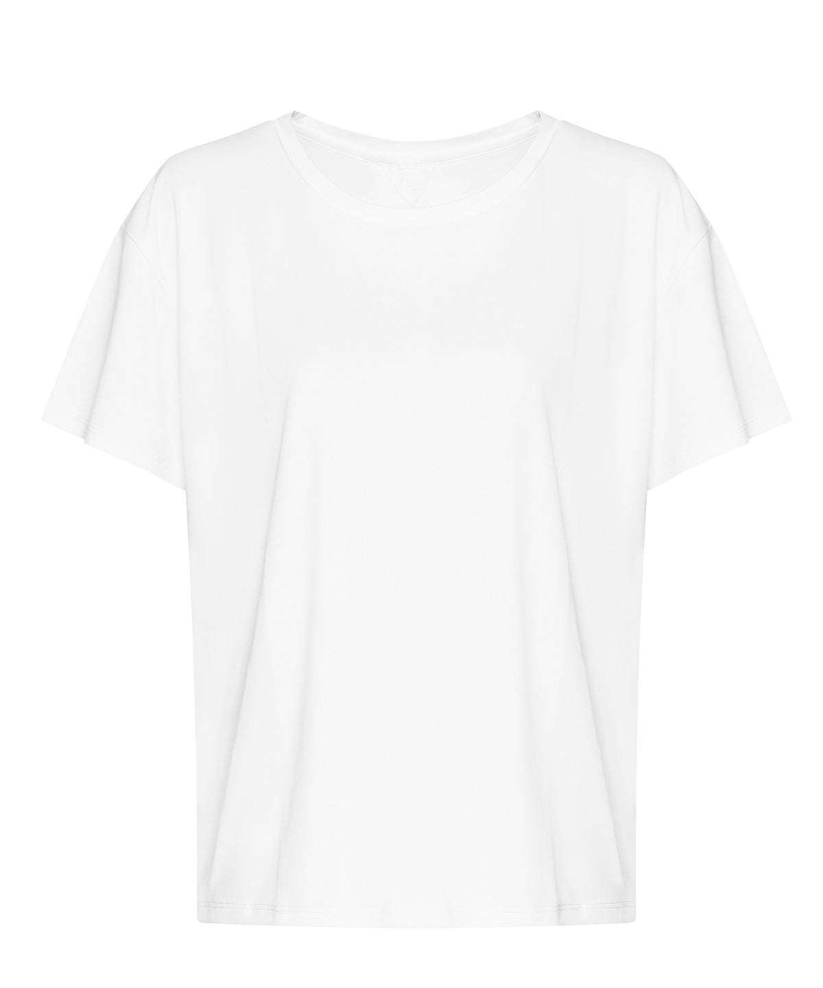 AWDis Just Cool Women’s open back T in White, front view