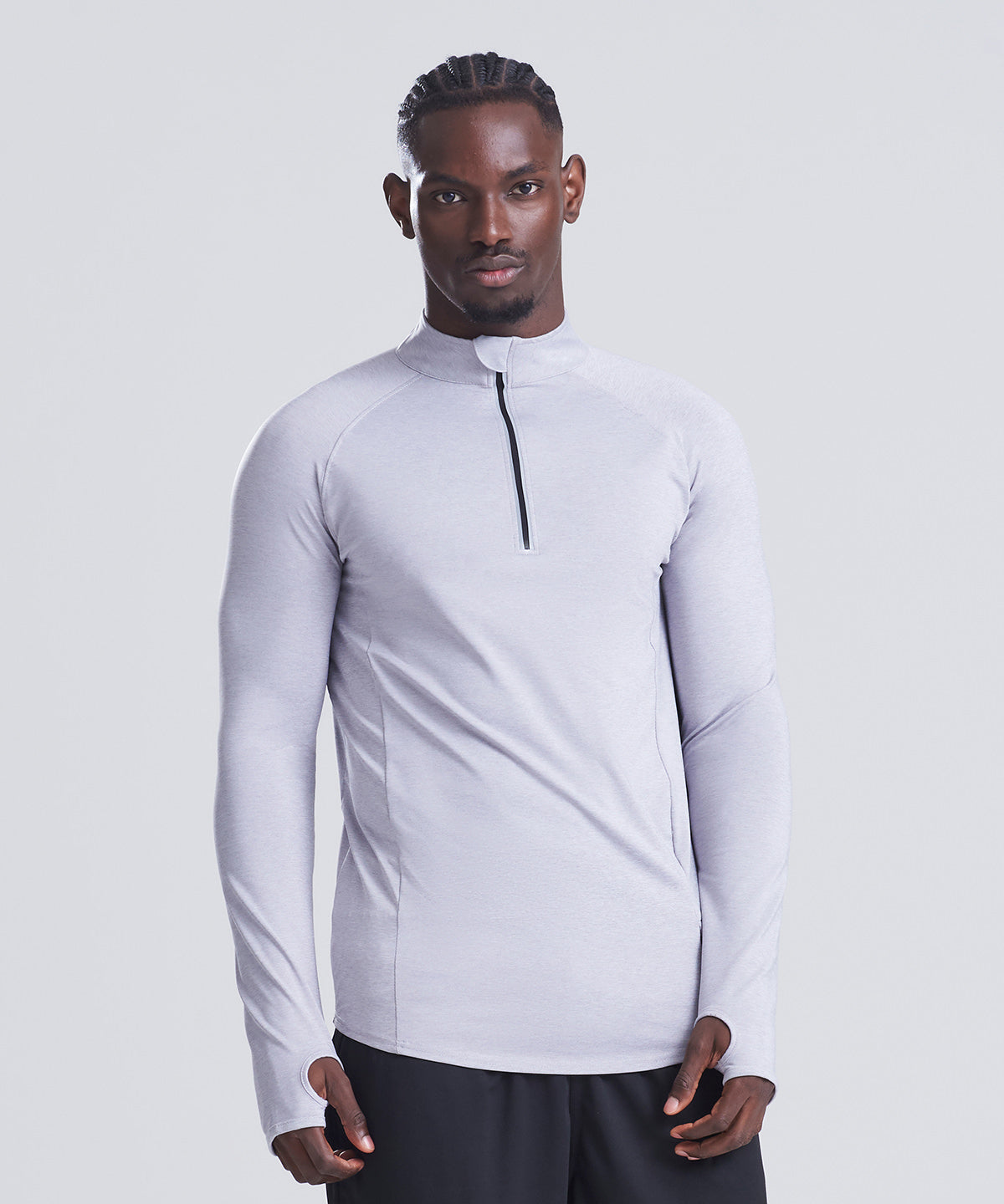 AWDis Just Cool Flex long half-zip top, lifestyle photo