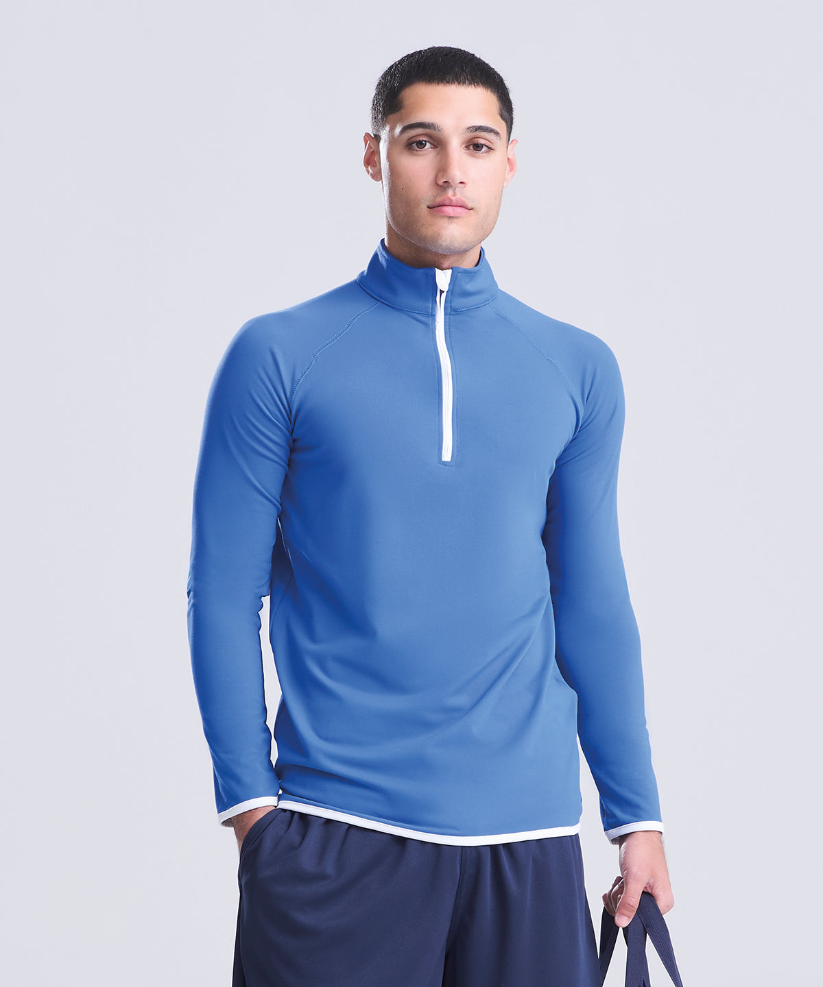 AWDis Just Cool ½ zip sweatshirt, lifestyle photo