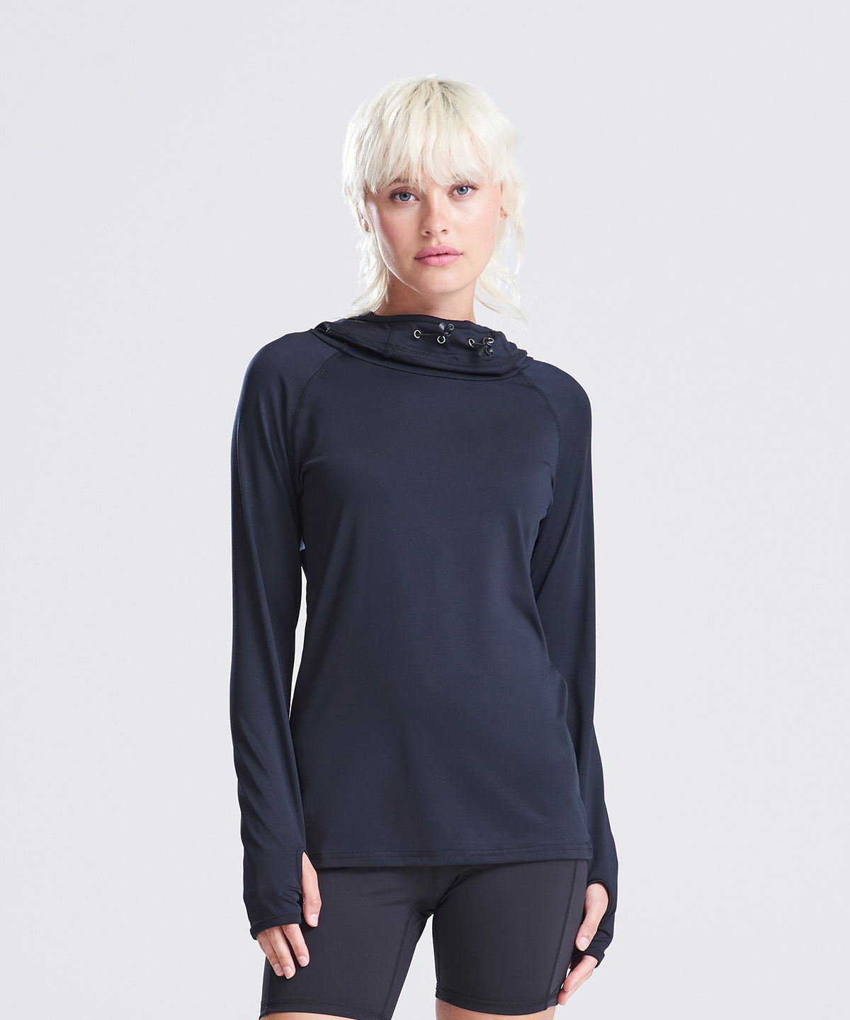 AWDis Just Cool Women's cool cowl neck top, lifestyle photo