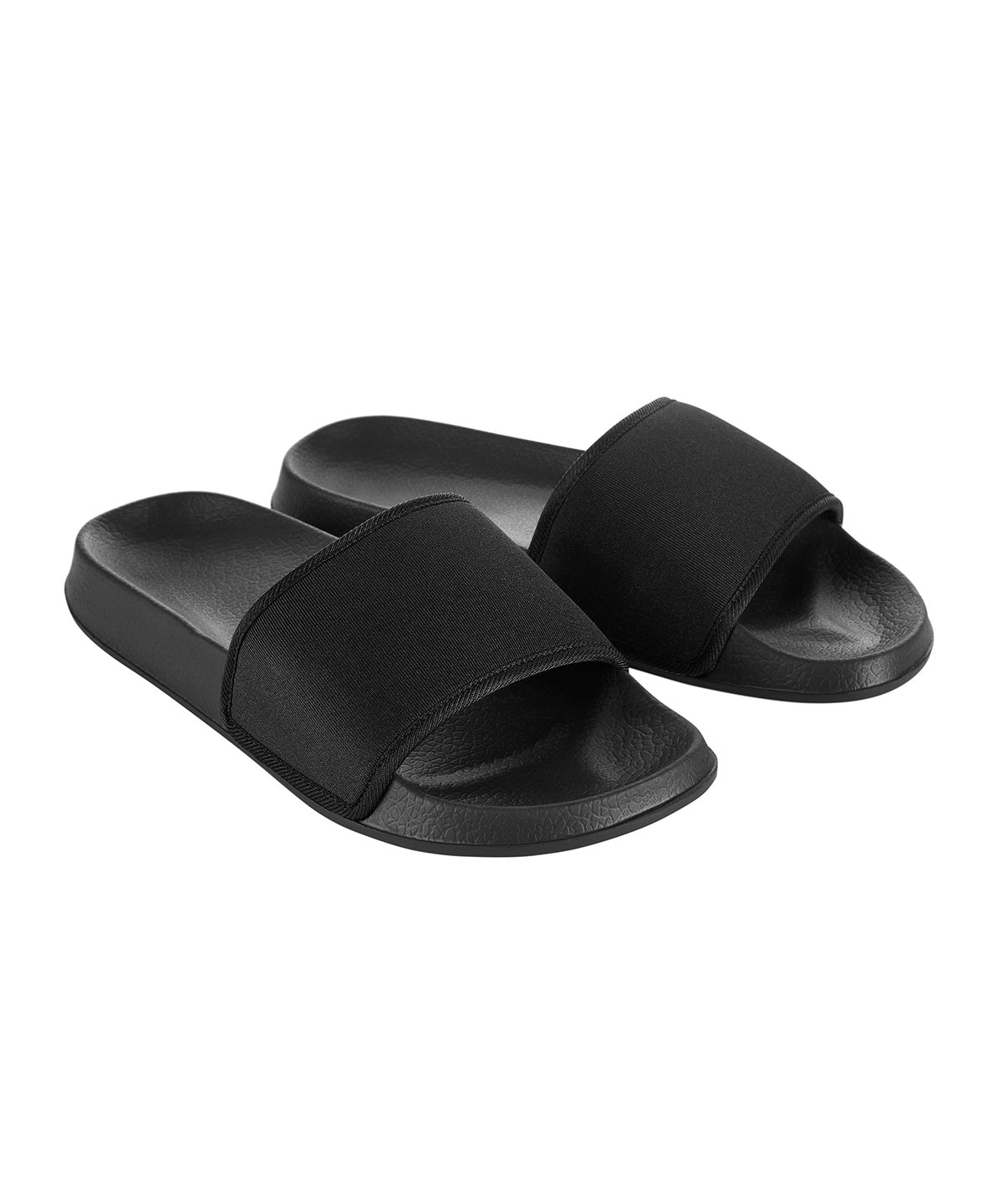 AWDis Just Cool Sliders in Jet Black, front view