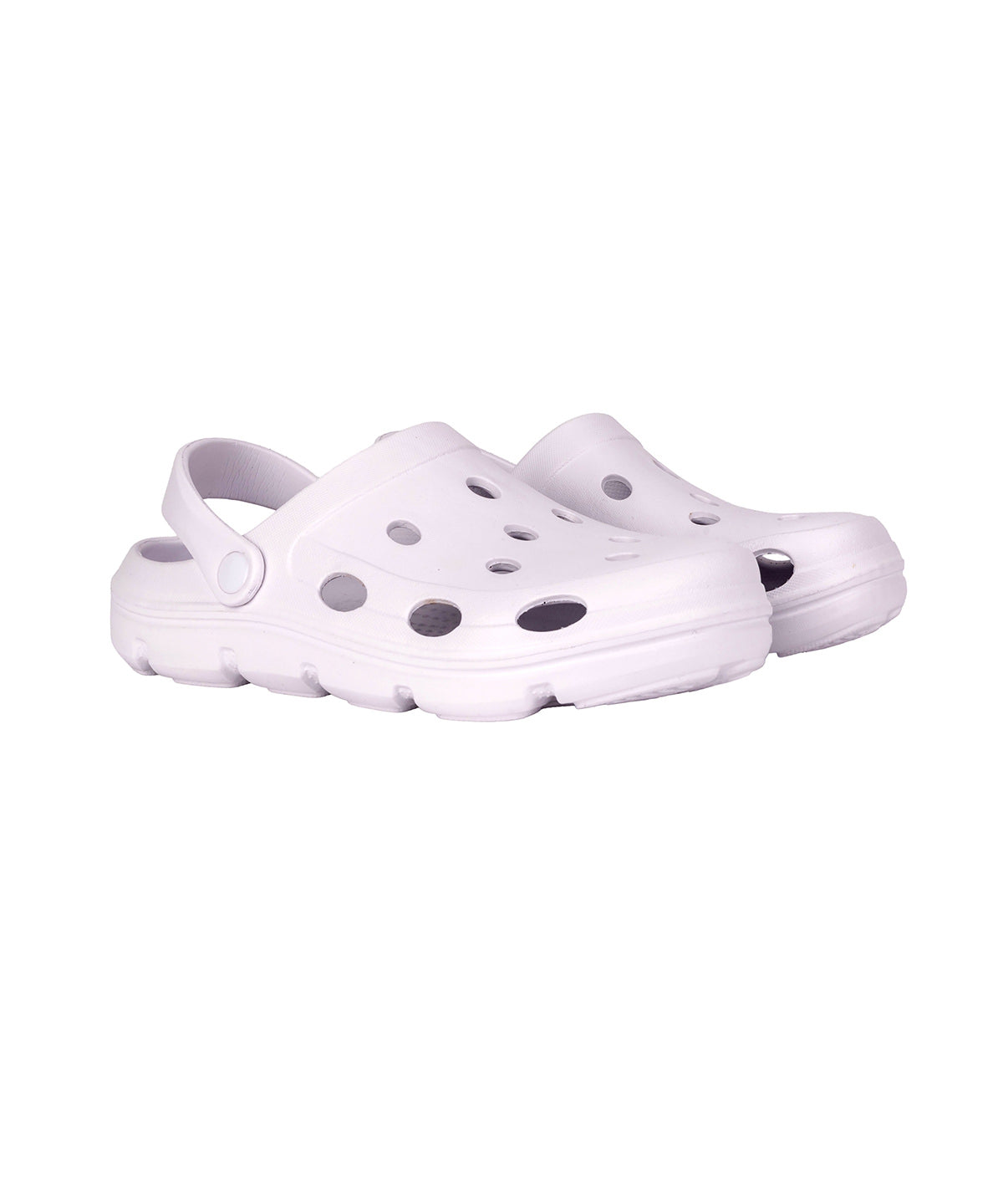 AWDis Just Cool AWDis Aero clogs in Arctic White, front view