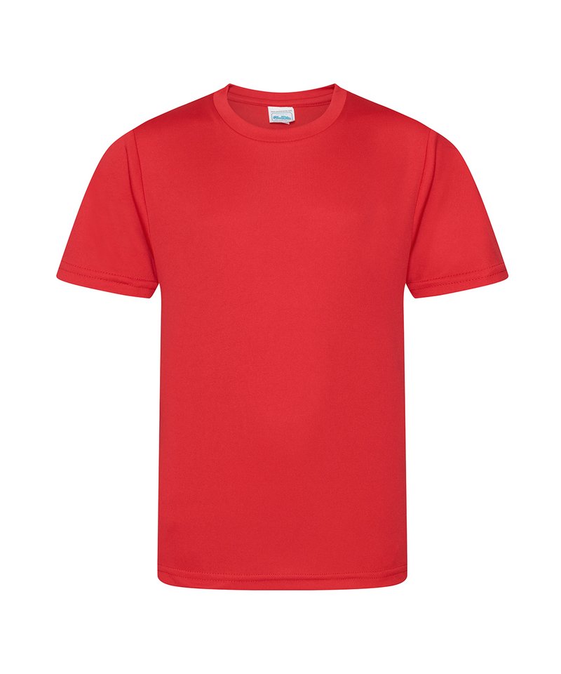 AWDis Just Cool Kids cool smooth T in Fire Red, front view