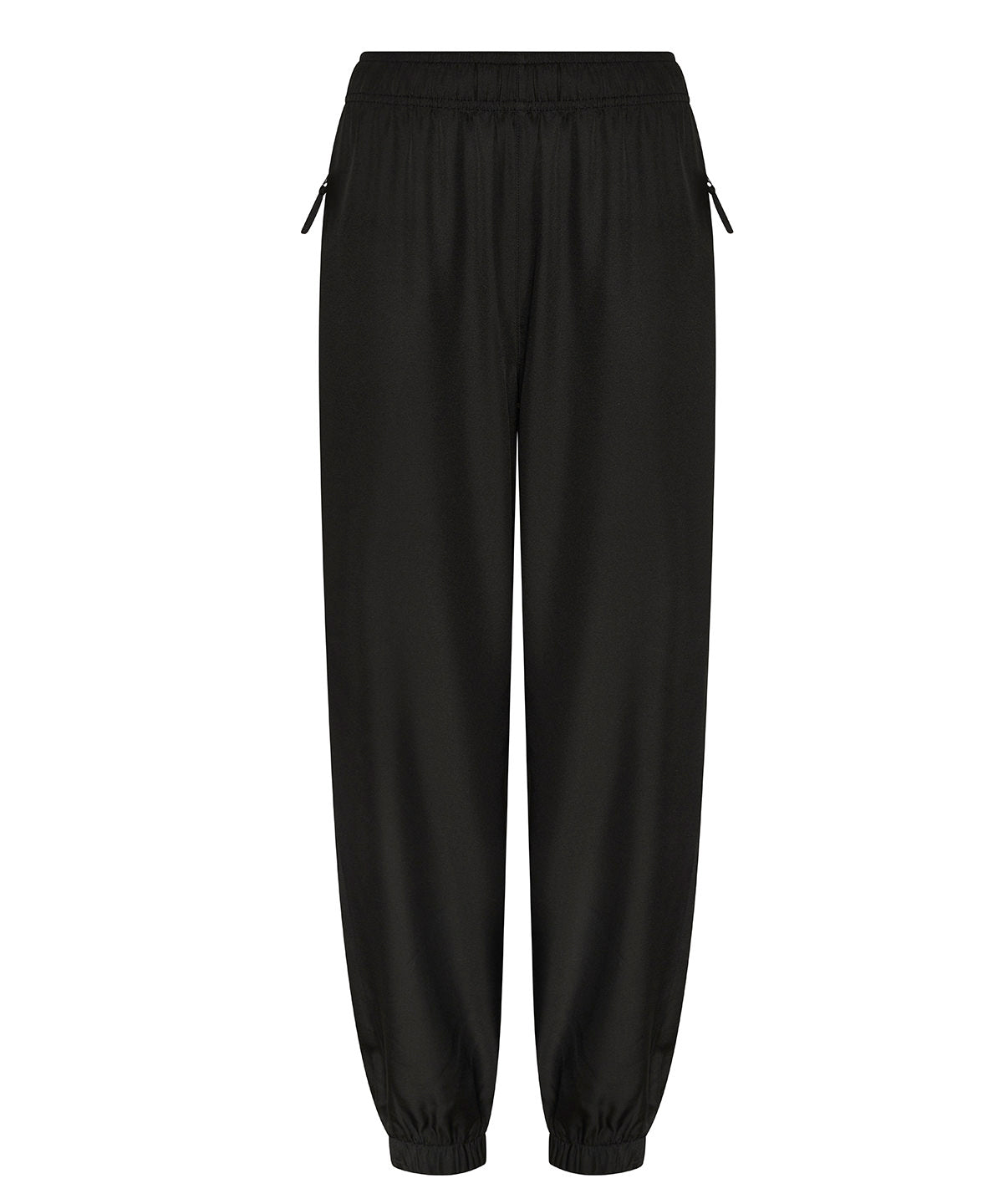 AWDis Just Cool Active trackpants in Jet Black, front view