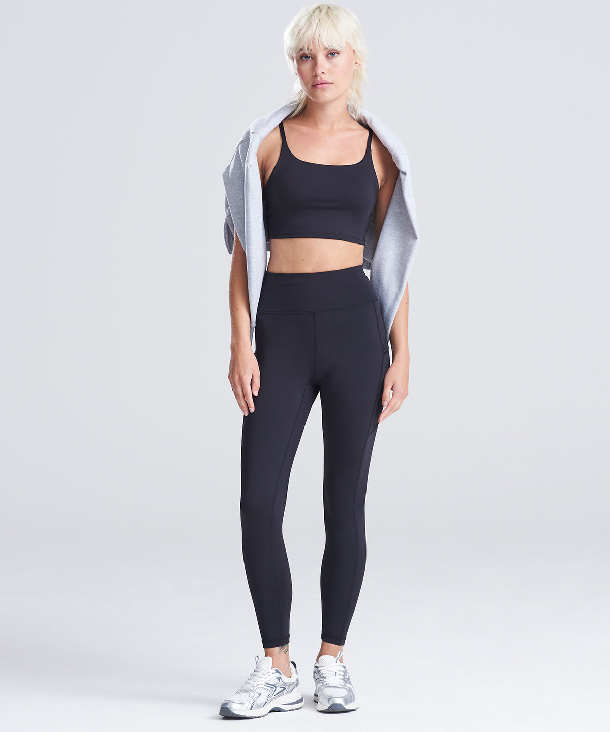 AWDis Just Cool Women’s recycled tech leggings, lifestyle photo
