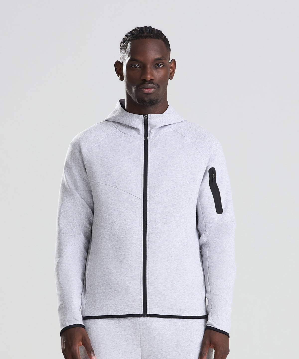 AWDis Just Cool Adapt fleece zoodie, lifestyle photo