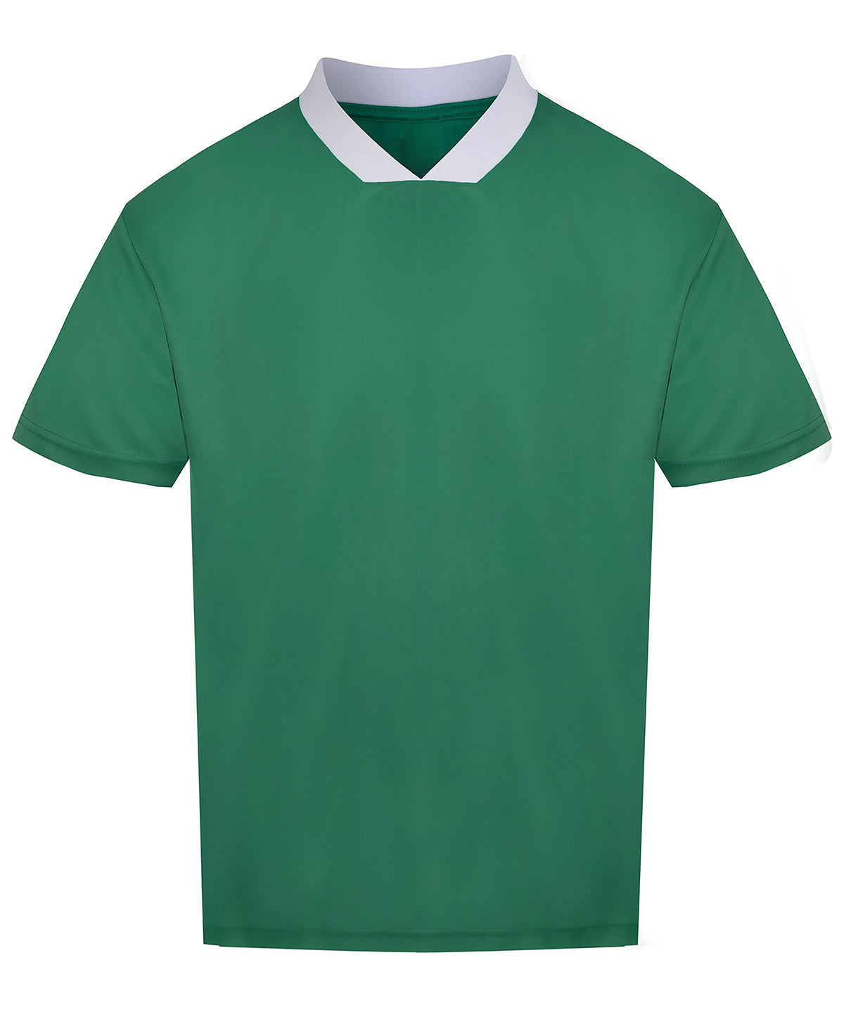 AWDis Just Cool Retro sports jersey in Green/White, front view