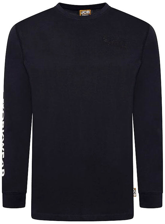 JCB Workwear Banner Long Sleeve T-Shirt, main product image