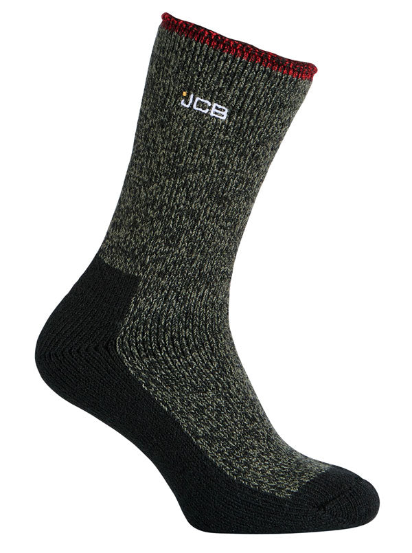 JCB Workwear Thermasocks with Extended Achilles, main product image