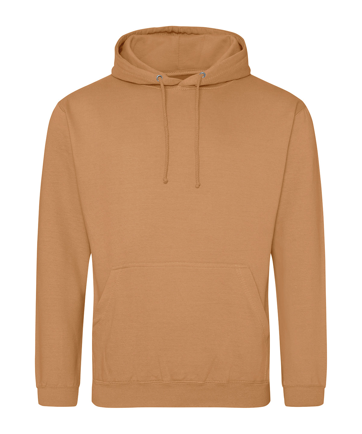 AWDis Just Hoods College hoodie in Caramel Latte, front view