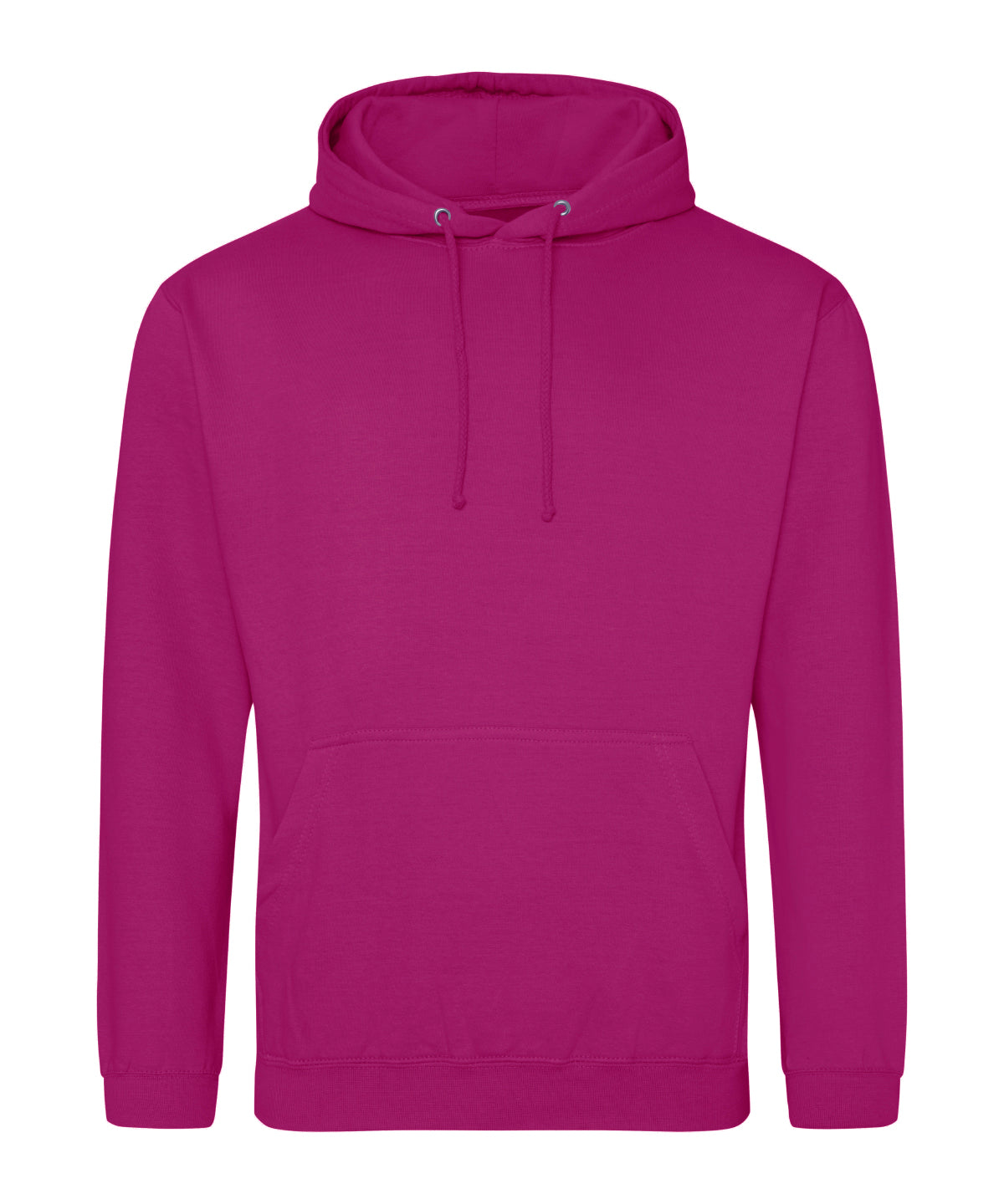 AWDis Just Hoods College hoodie in Festival Fuchsia, front view