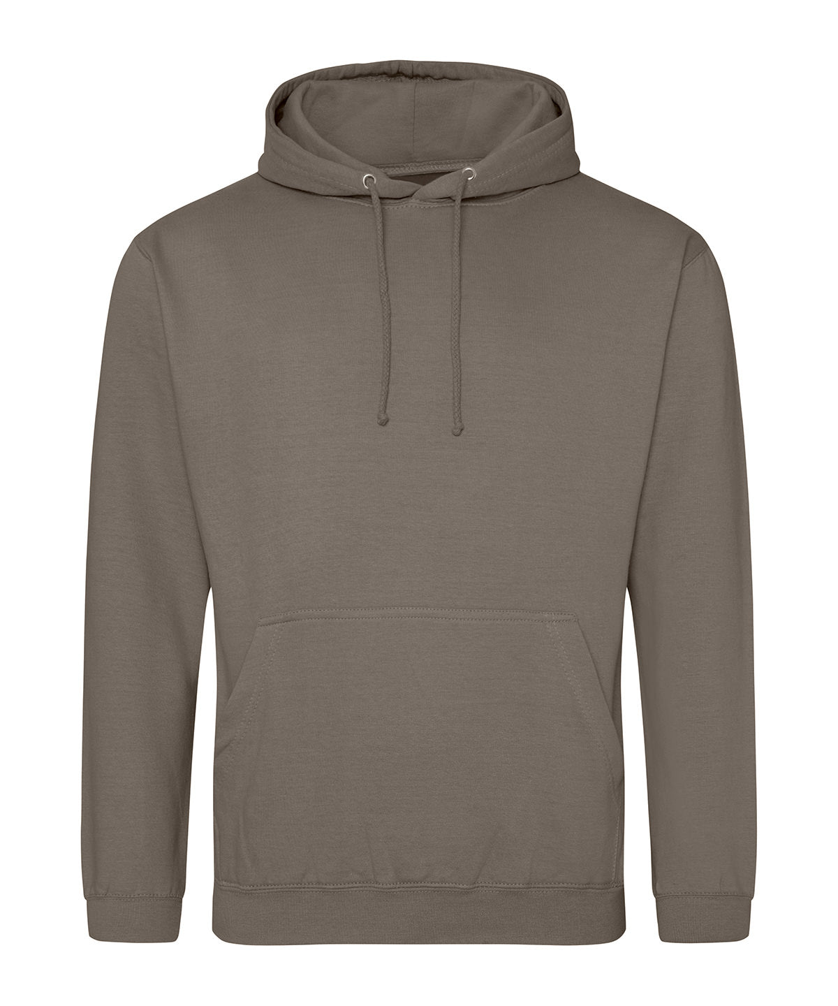 AWDis Just Hoods College hoodie in Natural Clay, front view