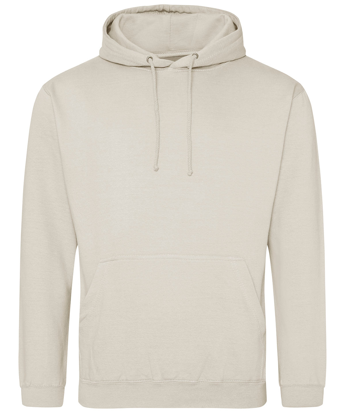 AWDis Just Hoods College hoodie in Natural Stone, front view