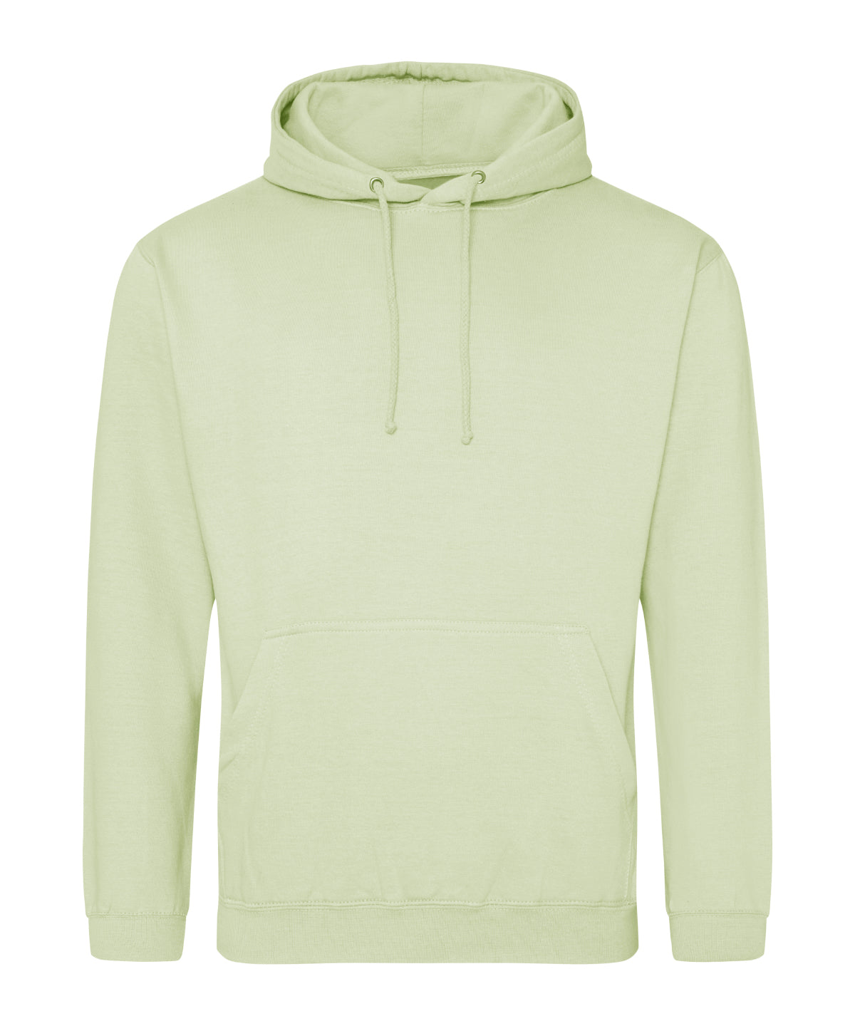 AWDis Just Hoods College hoodie in Pistachio Green, front view