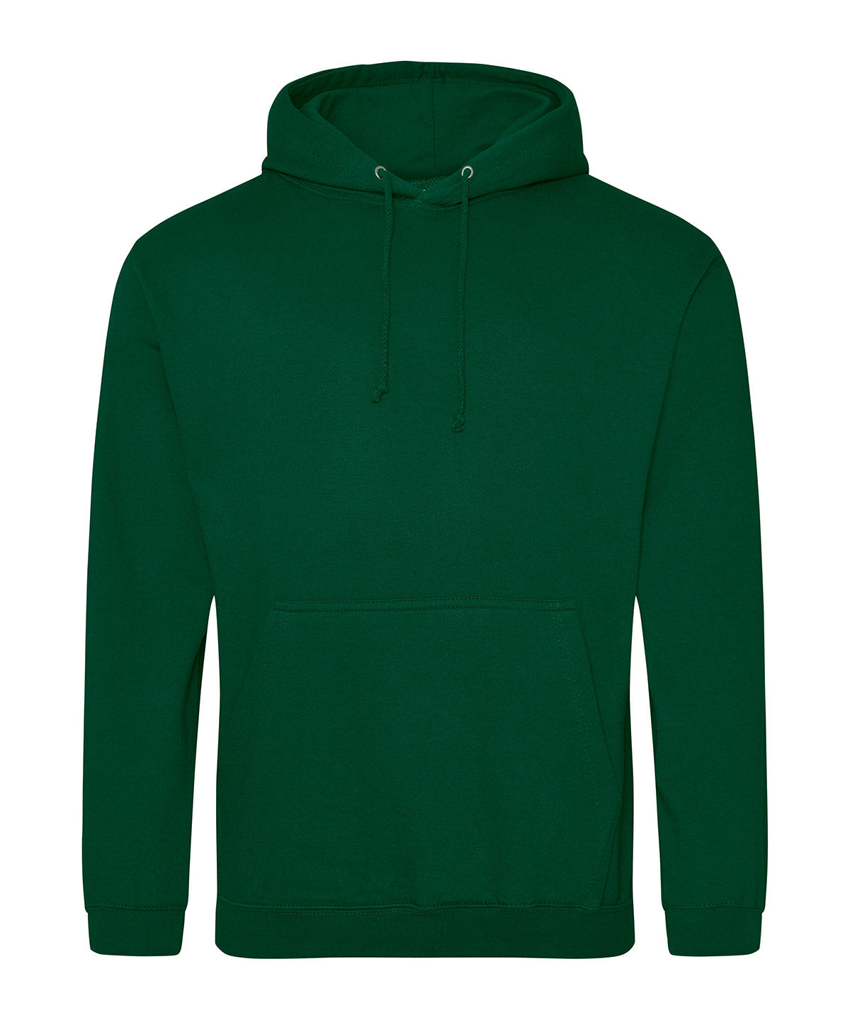 AWDis Just Hoods College hoodie in Rainforest Green, front view
