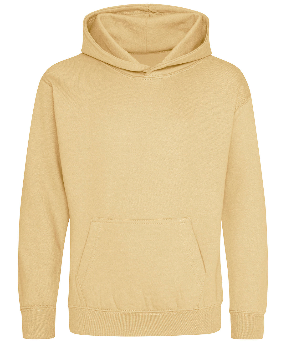 AWDis Just Hoods Kids hoodie in Desert Sand, front view