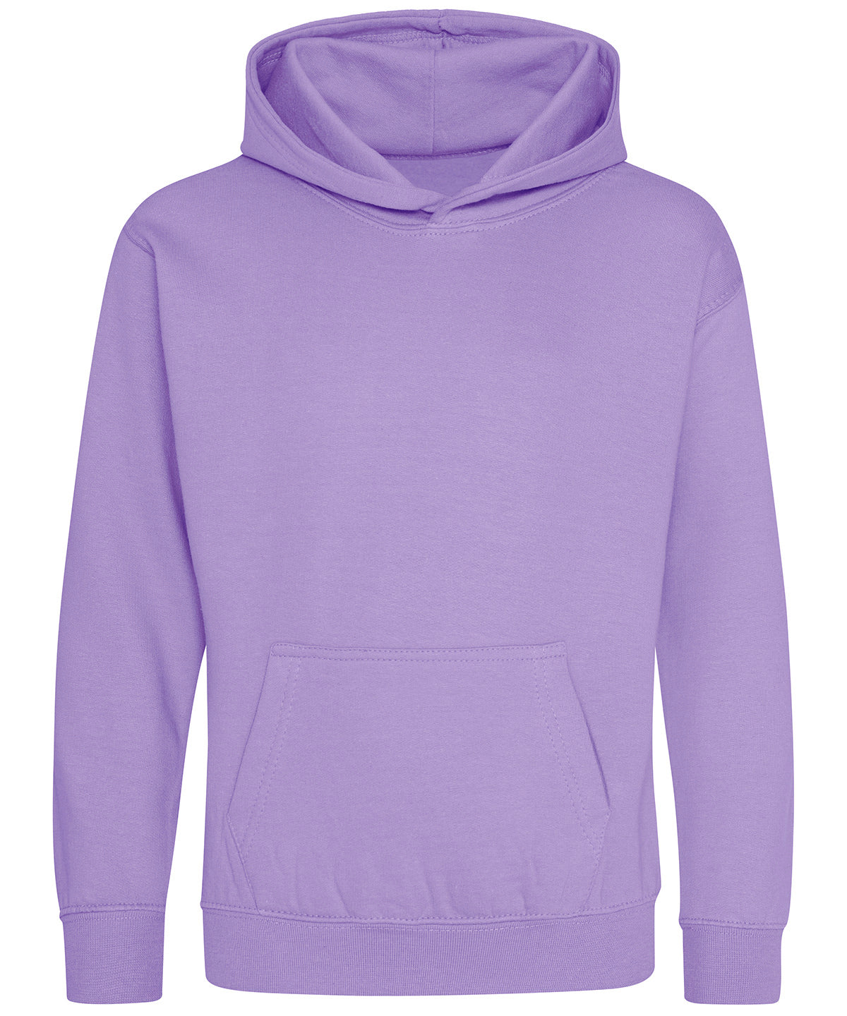 AWDis Just Hoods Kids hoodie in Digital Lavender, front view