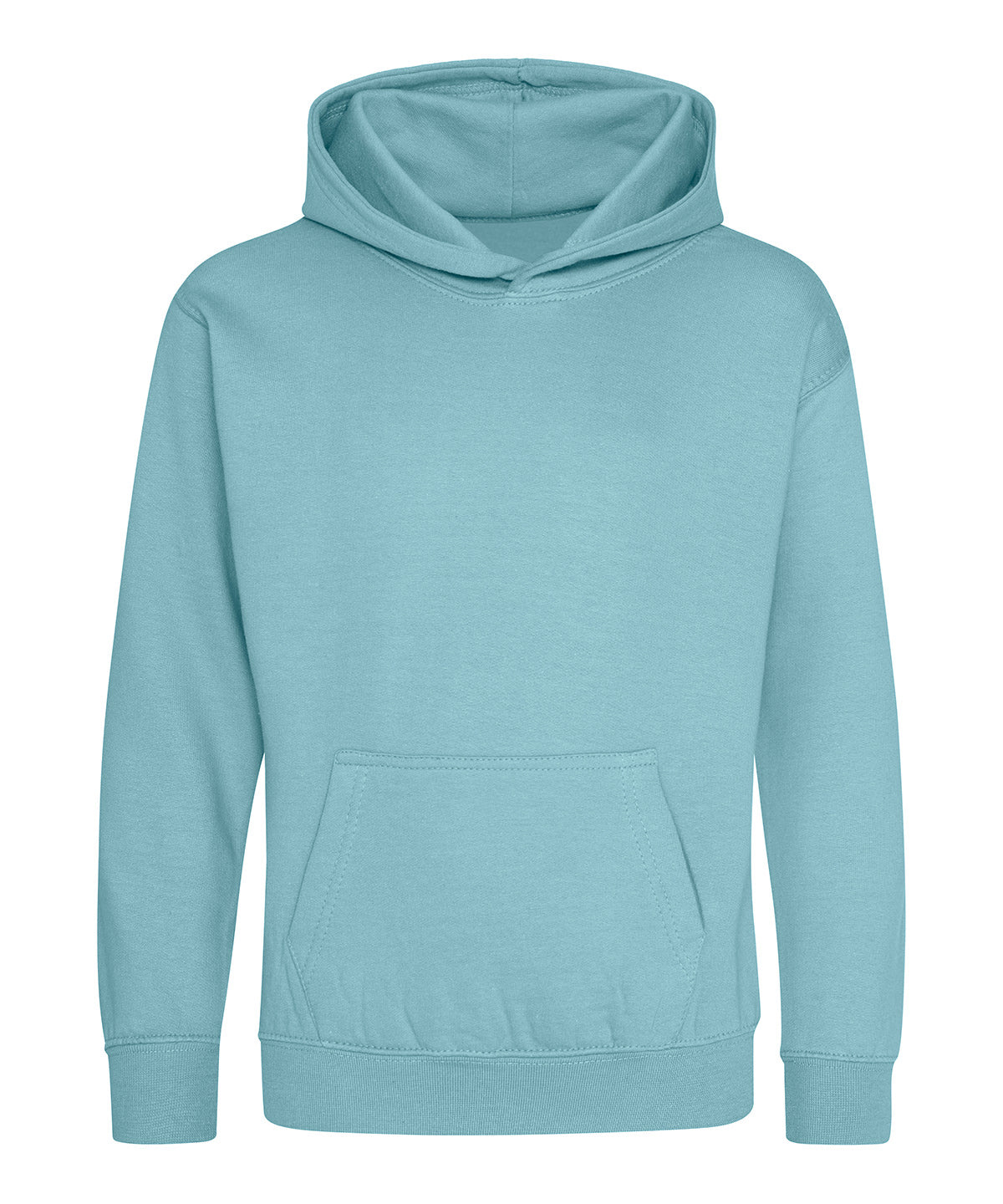 AWDis Just Hoods Kids hoodie in Seafoam, front view