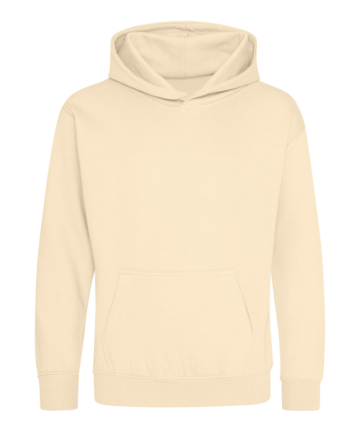 AWDis Just Hoods Kids hoodie in Vanilla Milkshake, front view