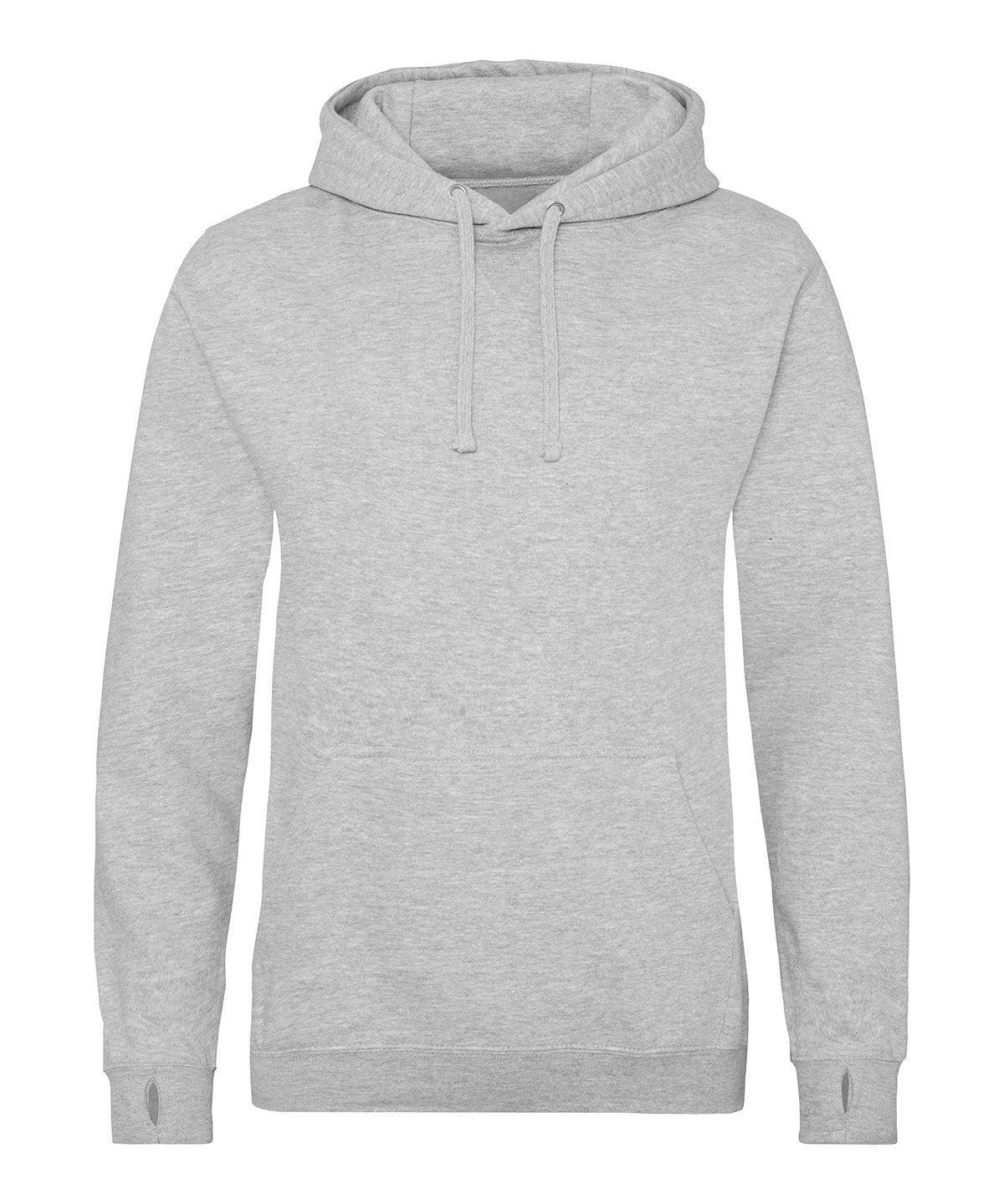 AWDis Just Hoods Street hoodie in Heather Grey, front view
