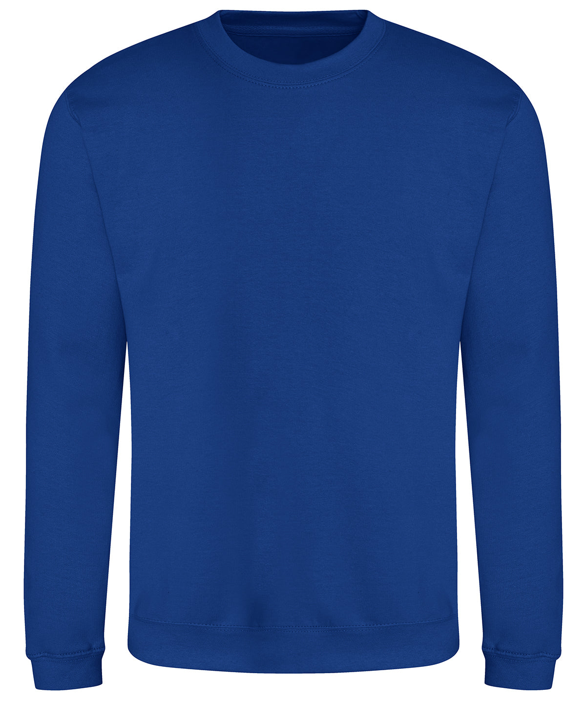 AWDis Just Hoods AWDis sweatshirt in Bright Royal, front view