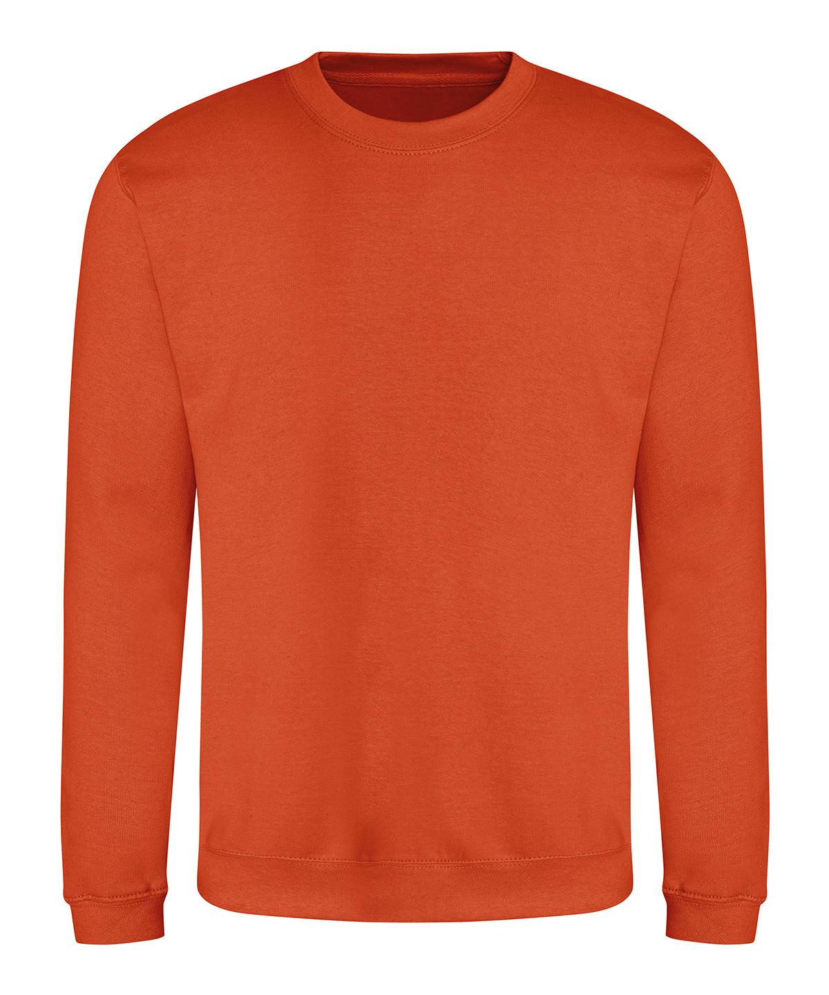 AWDis Just Hoods AWDis sweatshirt in Burnt Orange, front view