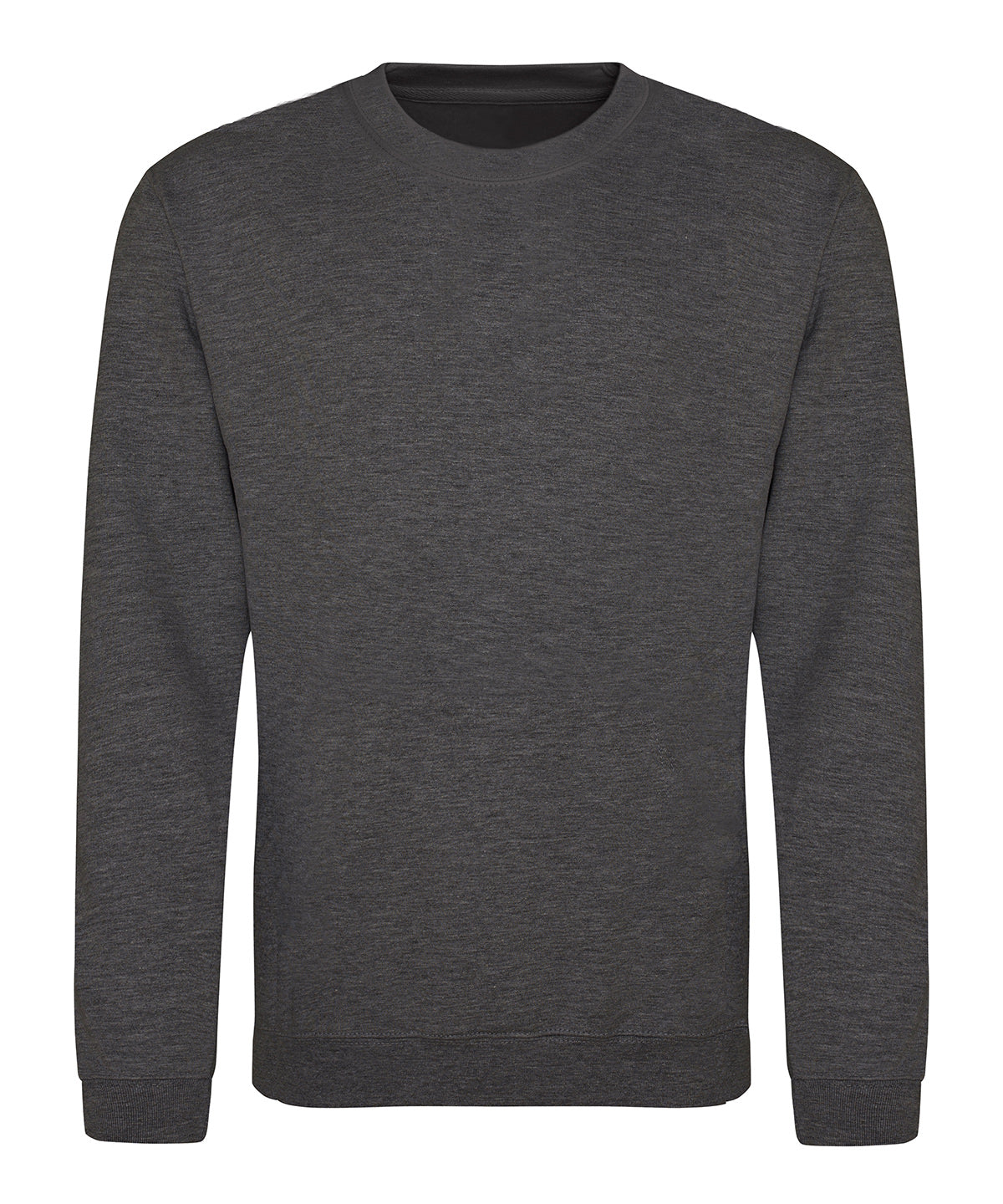 AWDis Just Hoods AWDis sweatshirt in Charcoal, front view
