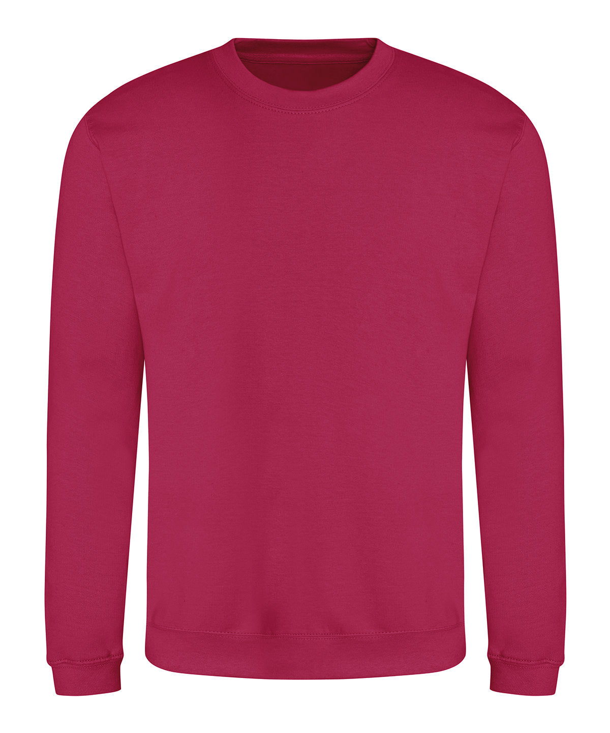AWDis Just Hoods AWDis sweatshirt in Cranberry, front view