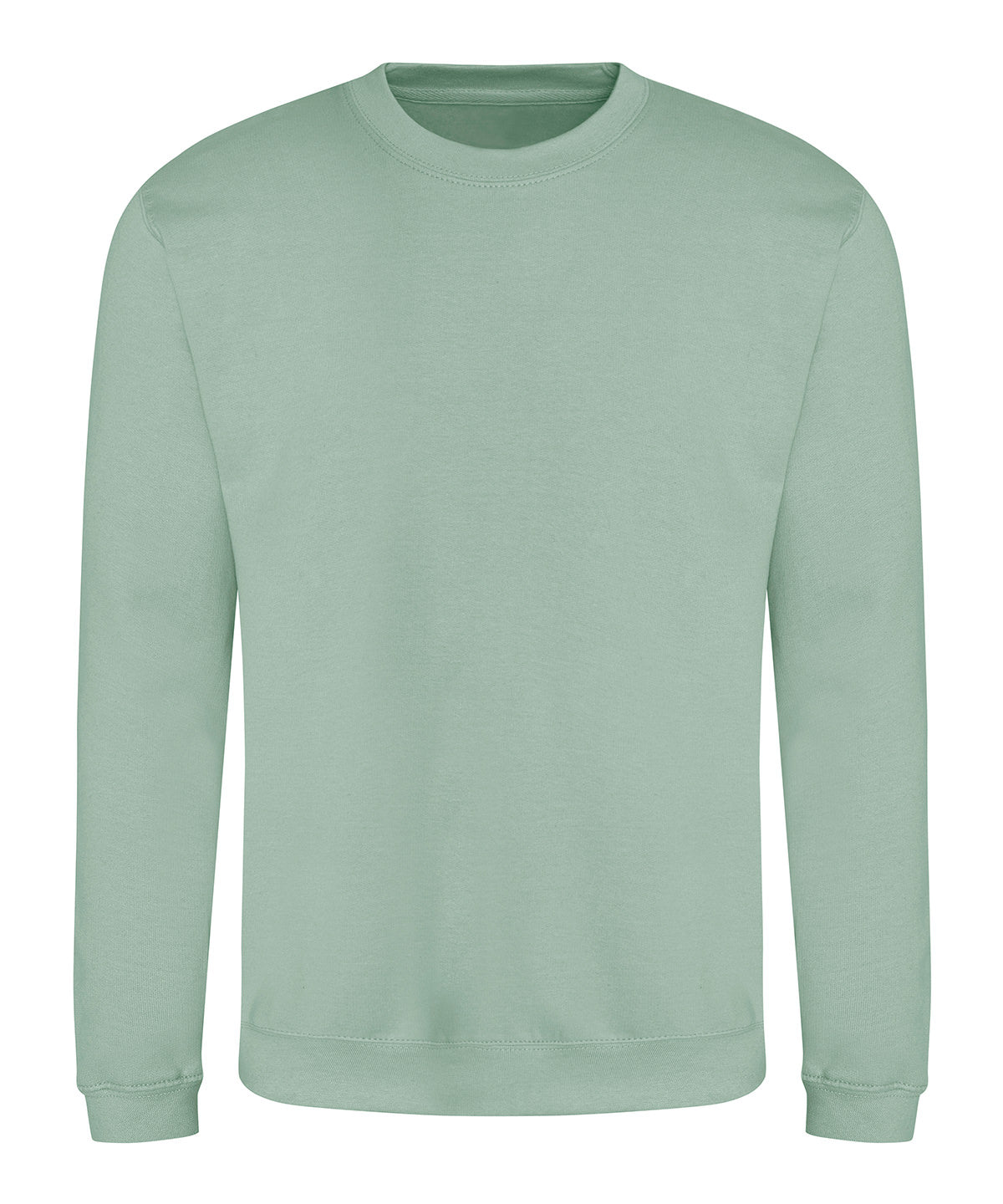 AWDis Just Hoods AWDis sweatshirt in Dusty Green, front view