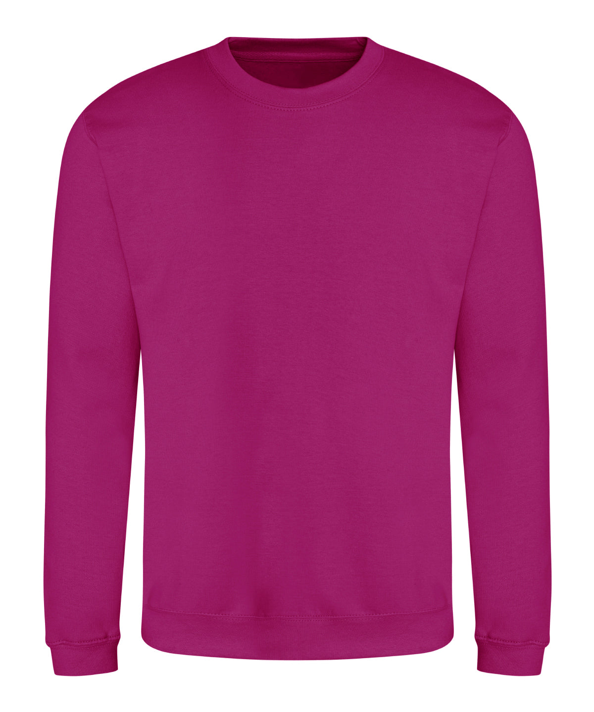 AWDis Just Hoods AWDis sweatshirt in Festival Fuchsia, front view