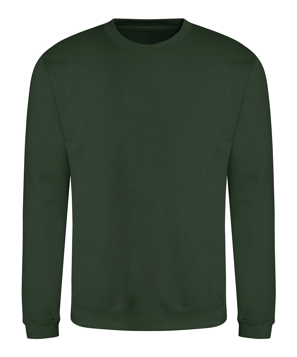 AWDis Just Hoods AWDis sweatshirt in Forest Green, front view