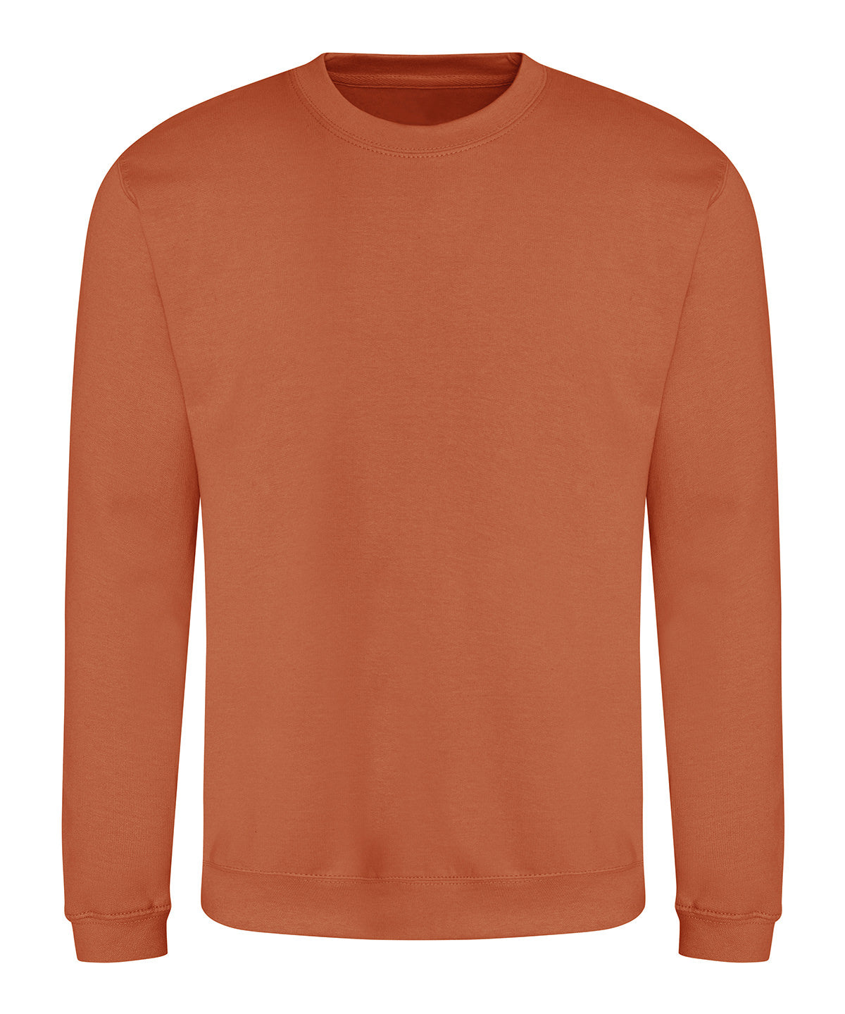 AWDis Just Hoods AWDis sweatshirt in Ginger Biscuit, front view