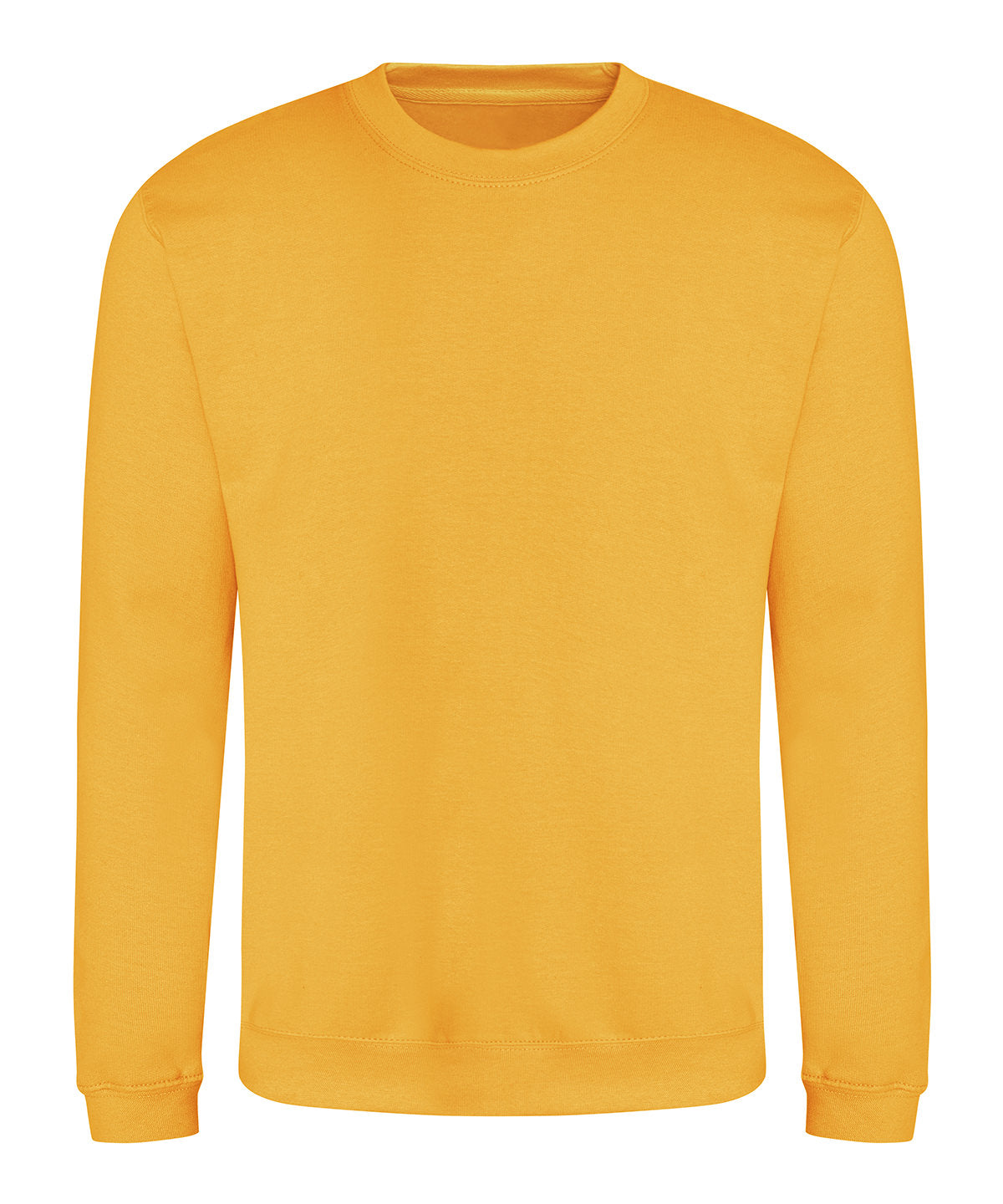 AWDis Just Hoods AWDis sweatshirt in Gold, front view