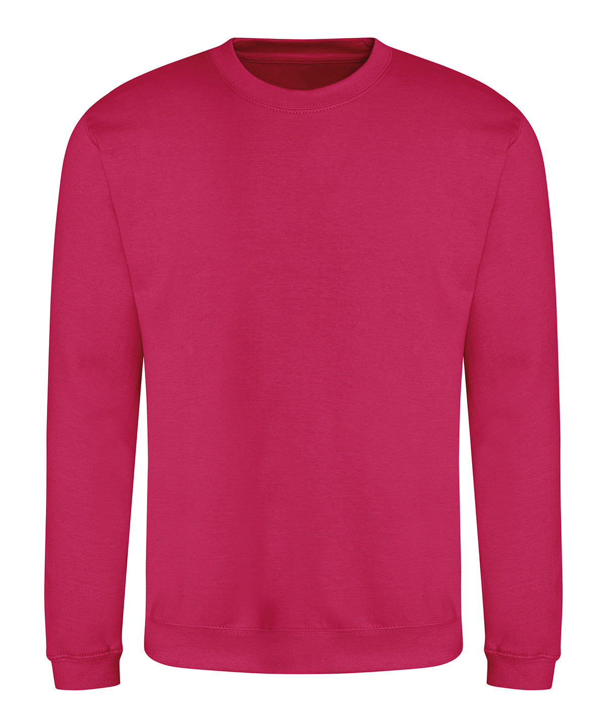 AWDis Just Hoods AWDis sweatshirt in Hot Pink, front view