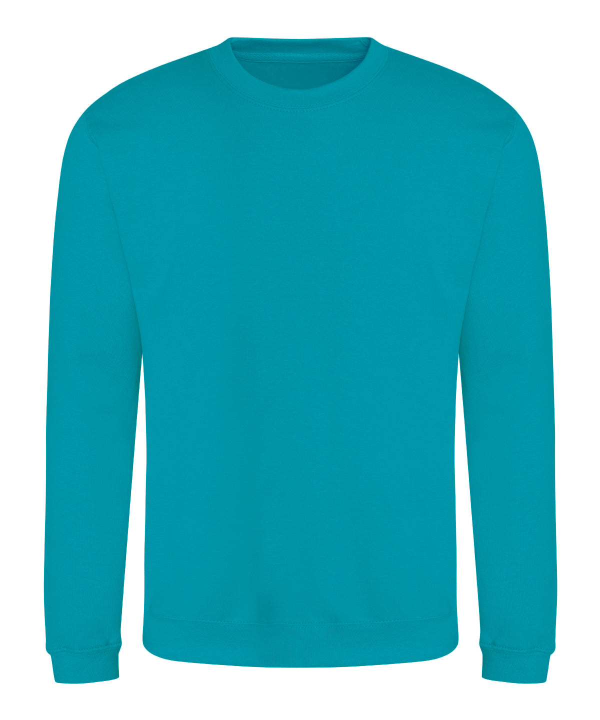 AWDis Just Hoods AWDis sweatshirt in Lagoon Blue, front view