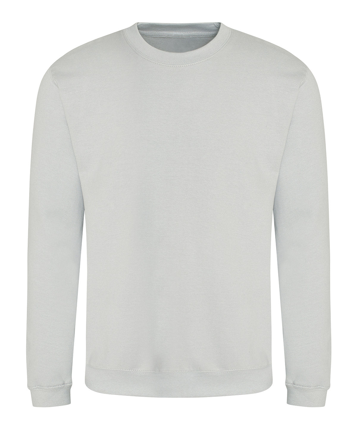 AWDis Just Hoods AWDis sweatshirt in Moondust Grey, front view