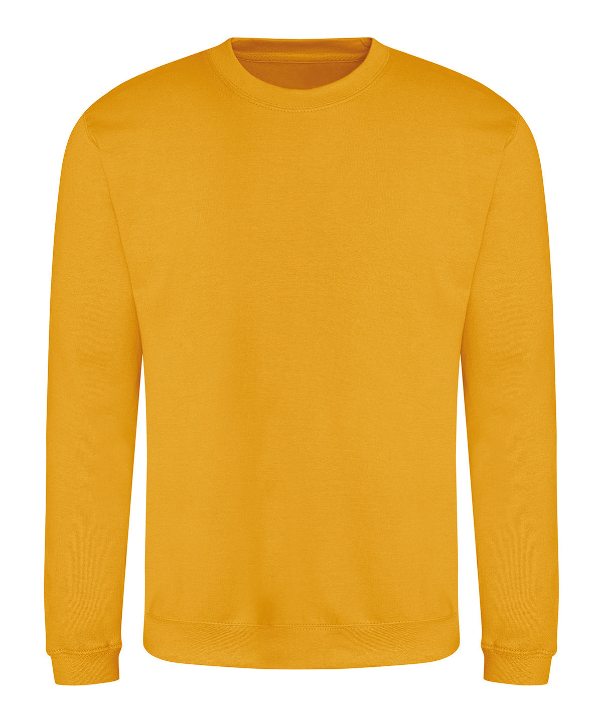 AWDis Just Hoods AWDis sweatshirt in Mustard, front view