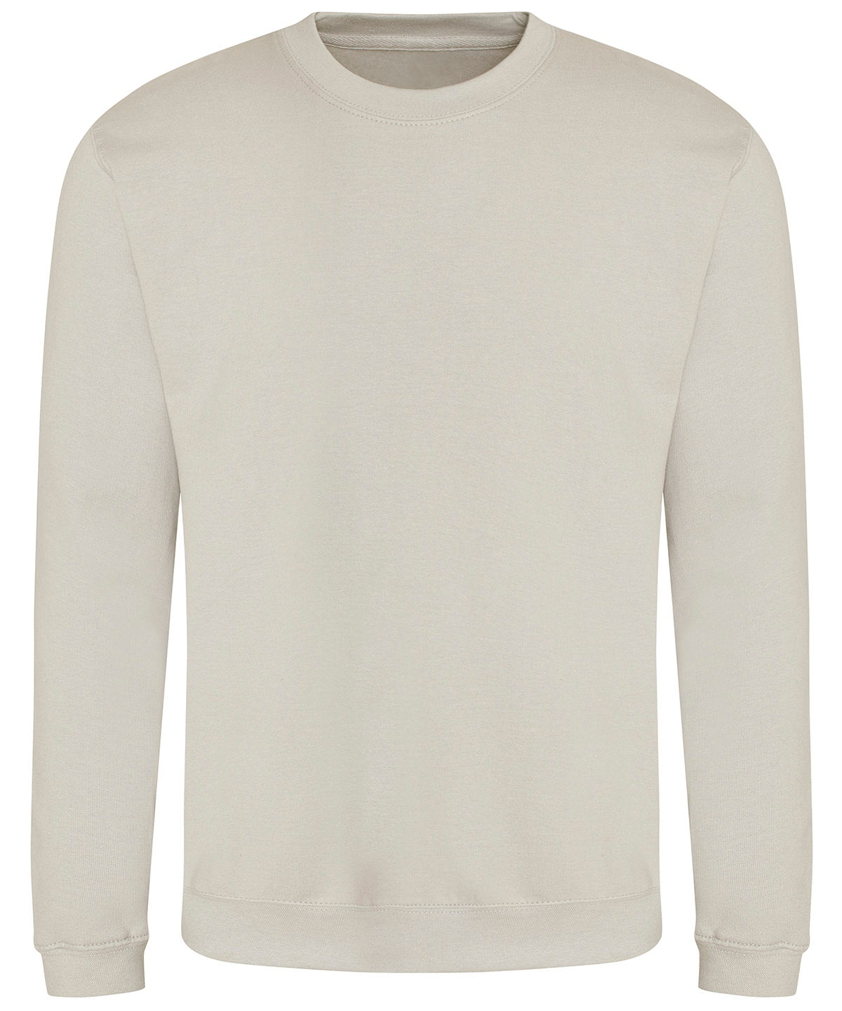 AWDis Just Hoods AWDis sweatshirt in Natural Stone, front view