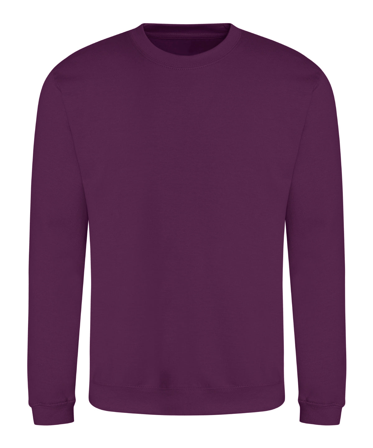 AWDis Just Hoods AWDis sweatshirt in Plum, front view
