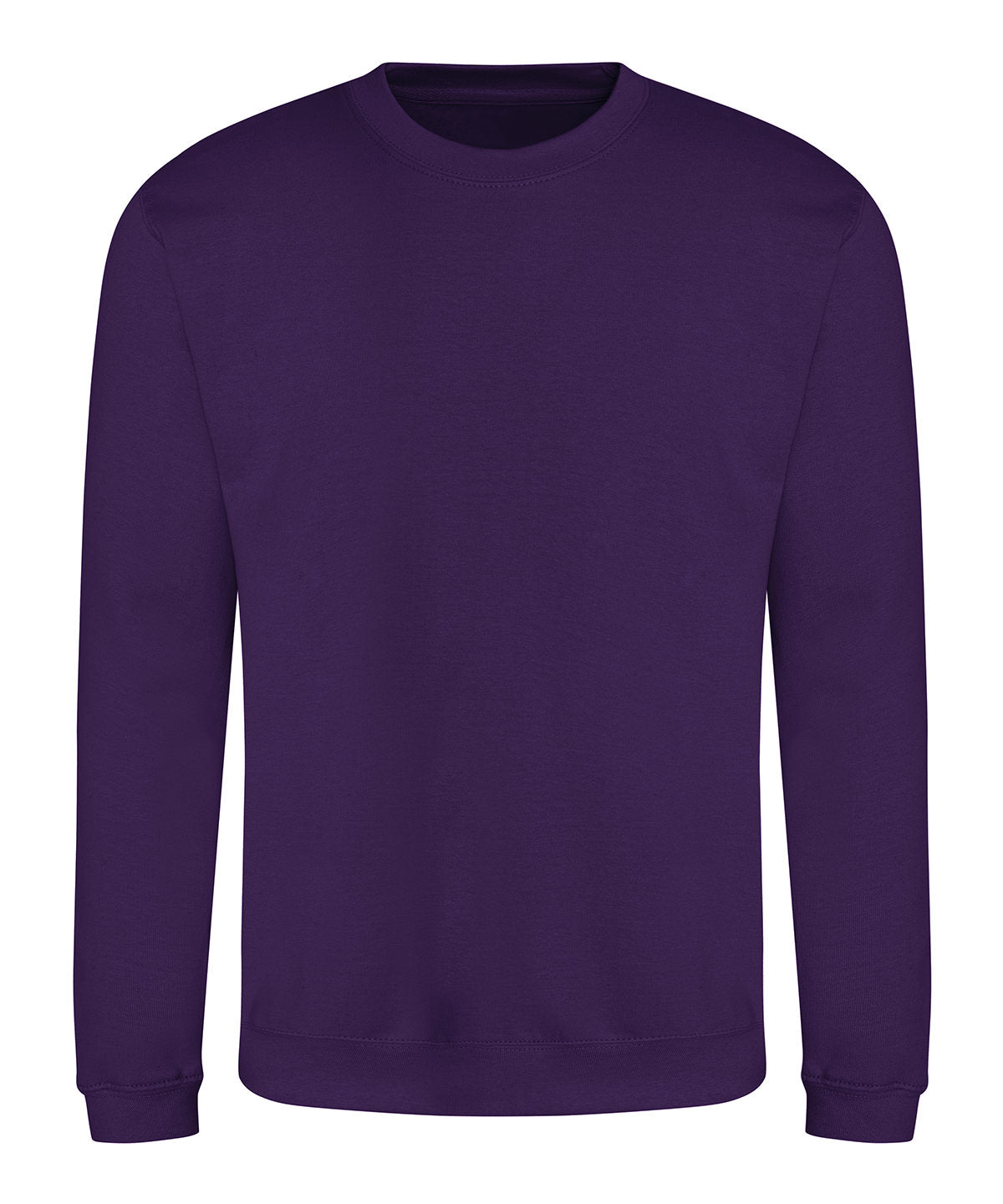 AWDis Just Hoods AWDis sweatshirt in Purple, front view