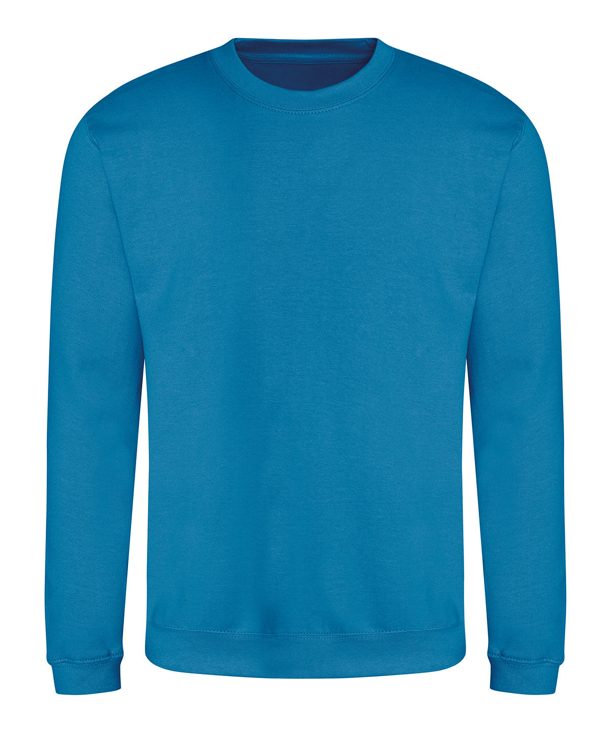 AWDis Just Hoods Sweatshirt in Sapphire Blue, front view