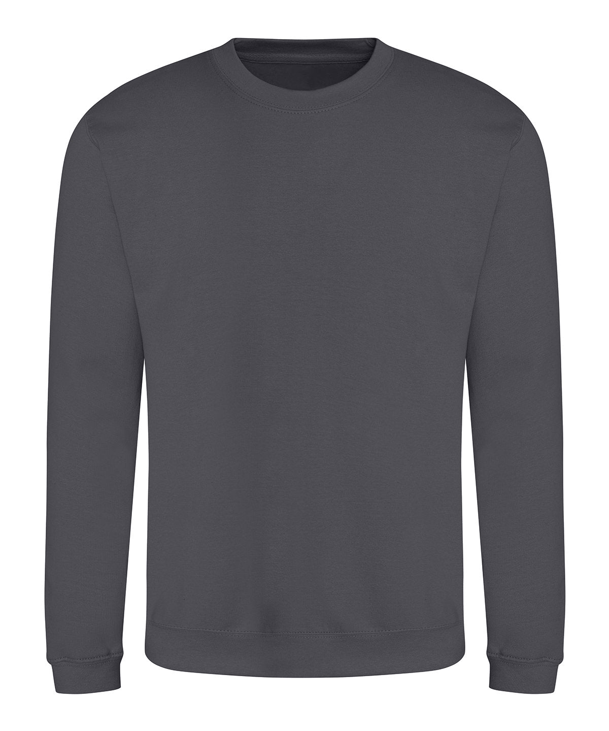 AWDis Just Hoods Sweatshirt in Shark Grey, front view