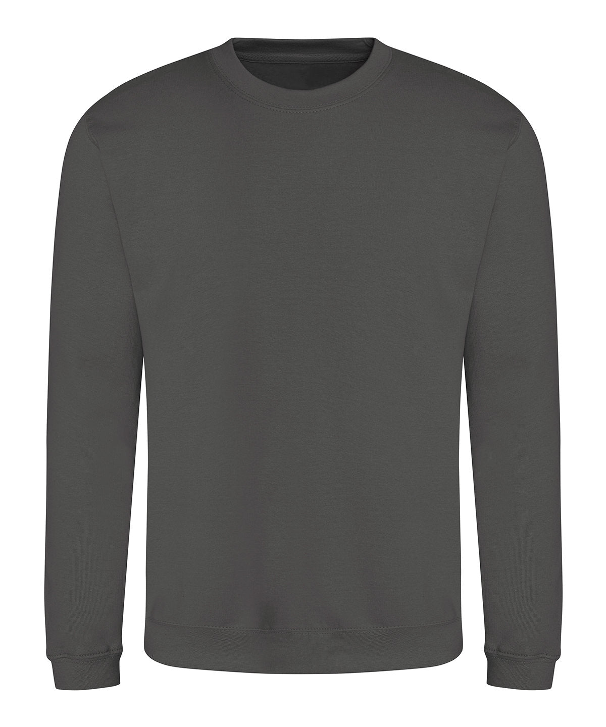 AWDis Just Hoods Sweatshirt in Steel Grey, front view