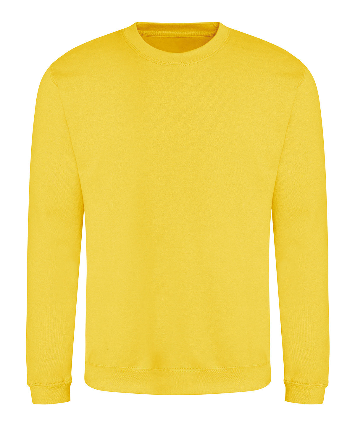 AWDis Just Hoods Sweatshirt in Sun Yellow, front view